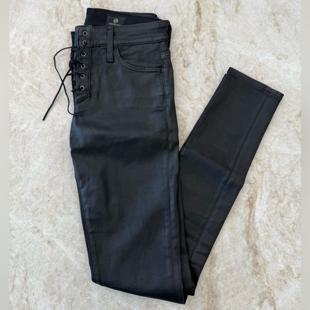 AG Adriano Goldschmied The Farrah Skinny Ankle Lace Up